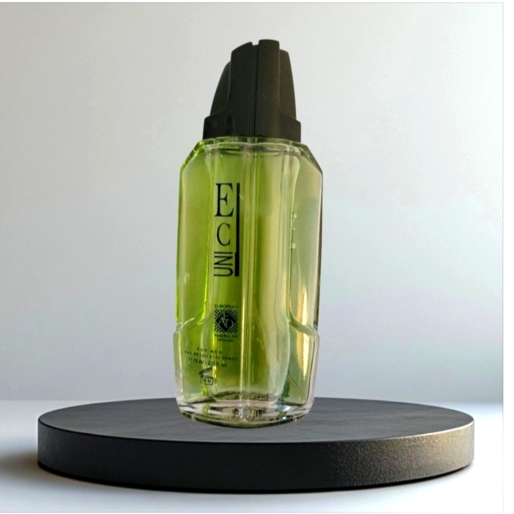 EAD ECUNI Cologne Spray Men 2.5 oz Eau De Toilette Citrus Musk Cedar Vintage Y2k